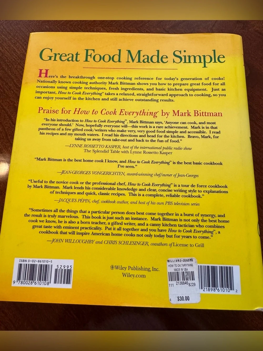 Cookbook How to Cook Everything by Mark Bittman